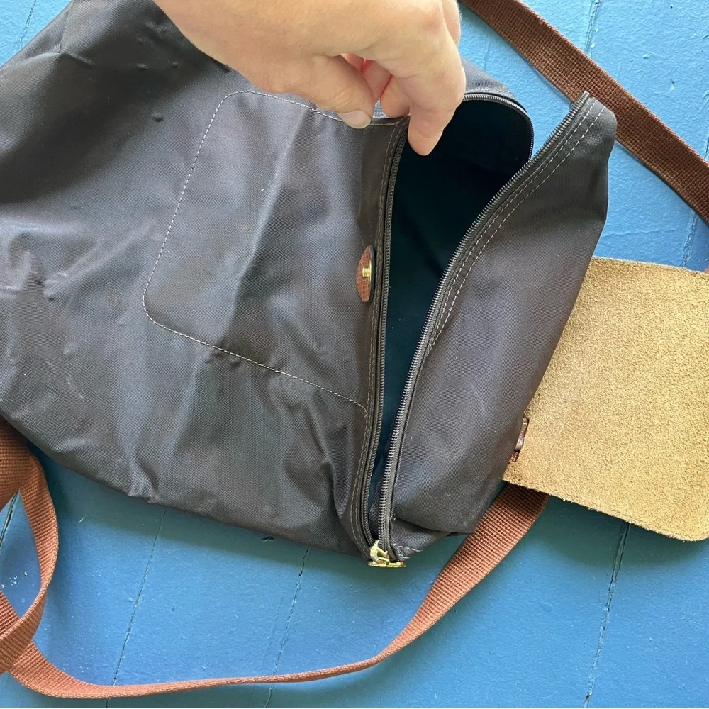 Longchamp Brown Le Pliage Backpack